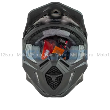 Шлем Kioshi TR кроссовый (H637) Размер-XL (Чёрный/Серый)