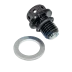 Пробка слива масла CNC с магнитом IGP  М12x1,50 ( чёрный )