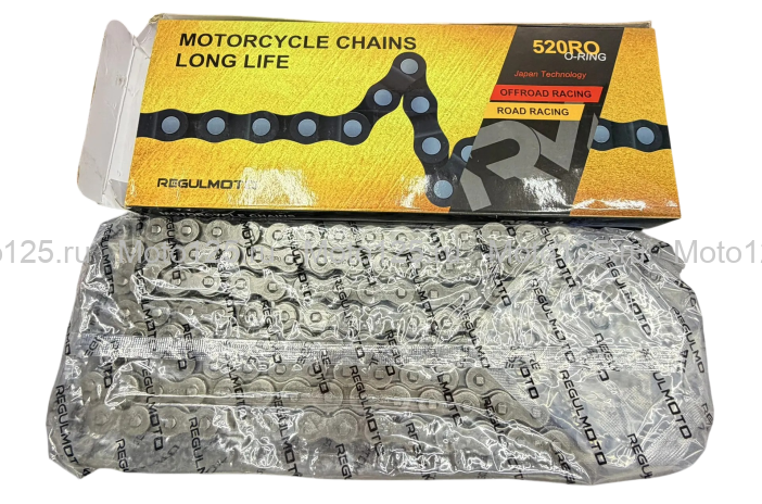Цепь приводная REGULMOTO 520RO-120L сальниковая O-Ring