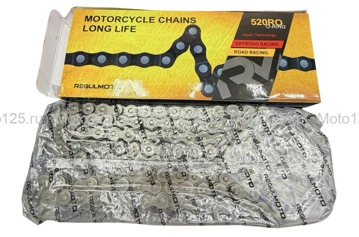 Цепь приводная REGULMOTO 520RO-120L сальниковая O-Ring