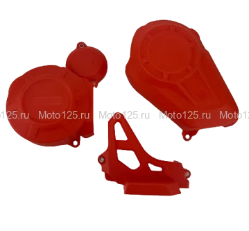 Крышки защитные на двигатель ZS PR c балансирным валом Regulmoto ( оранжевый )
