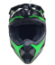 Шлем KIOSHI Holeshot 801 кроссовый. Размер-XL (61-62) (Чёрный/Зелёный)
