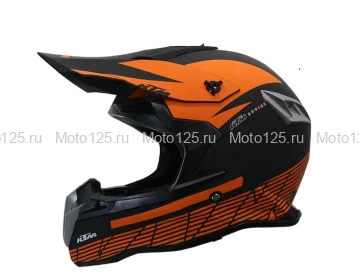 Мотошлем KTM цвет:(черный матовый, оранжевый) размер: M