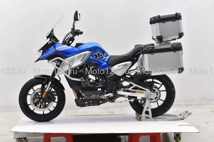 Мотоцикл Regulmoto Discovery с ПТС синий (с кофрами) RM