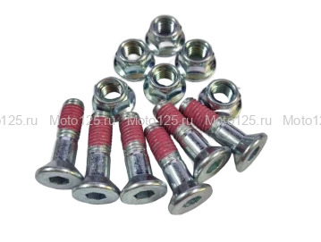Болты с гайкой крепления звезды ведомой Agua, CR-Z 300, Legend, Dyna (6 шт.)