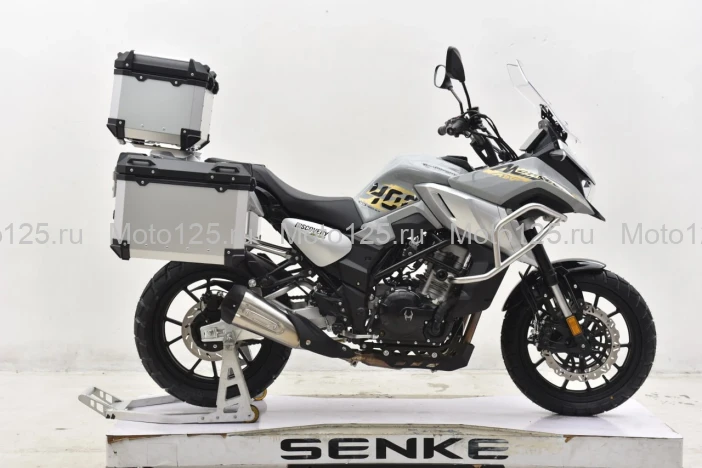 Мотоцикл Regulmoto Discovery с ПТС серый (с кофрами) RM